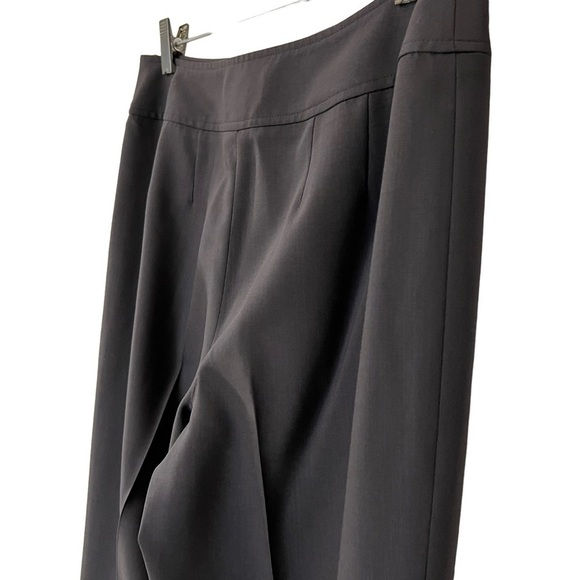 Talbots Italian Wool High Rise Flat Front Trouser Dress Pants 6 Gray Career Wear - Picture 4 of 14